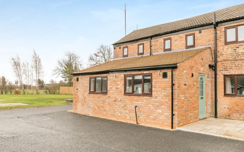 outside of holiday cottage 3 at epworth fields holiday park in lincolnshire
