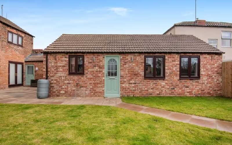 outside of holiday cottage 2 at epworth fields holiday park in lincolnshire