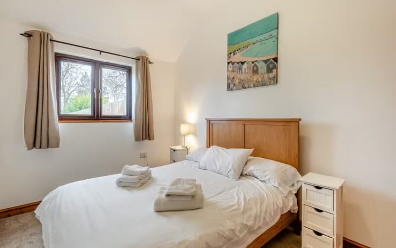 bed of holiday cottage 2 at epworth fields holiday park in lincolnshire