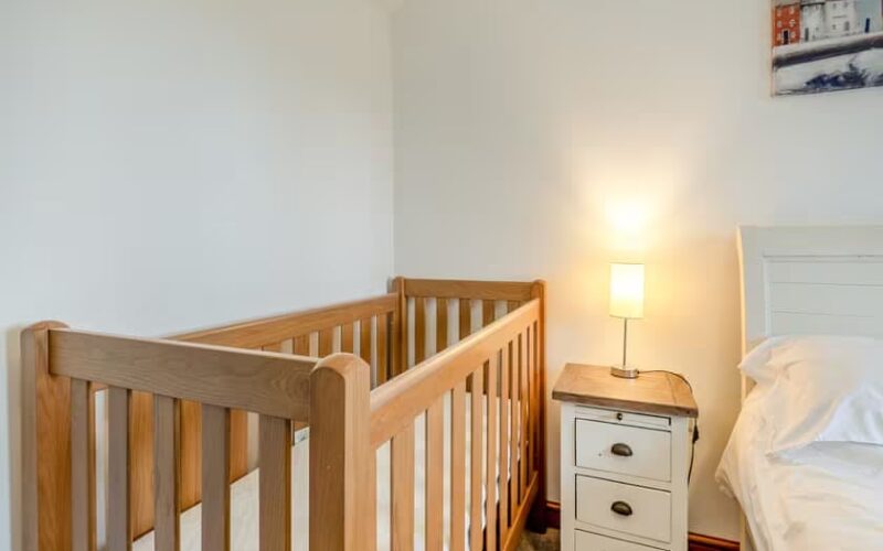 baby crib of holiday cottage 2 at epworth fields holiday park in lincolnshire