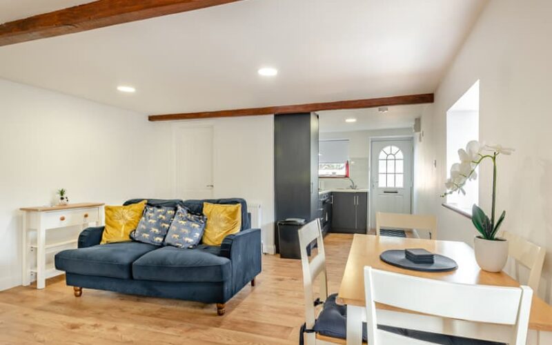 dining area of holiday cottage 1 at epworth fields holiday park in lincolnshire